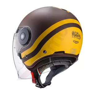 Caberg Uptown Chrono motorcykelhjälm med öppet ansikte brun/gul matt M-3
