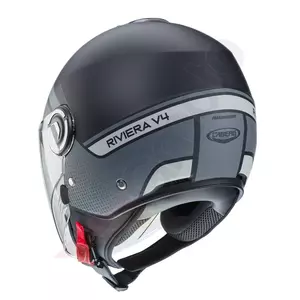 Caberg Riviera V4 Elite casco de moto abierto negro/gris mate XS-3
