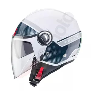 Caberg Riviera V4 Elite casco moto abierto blanco/verde/rojo M-2