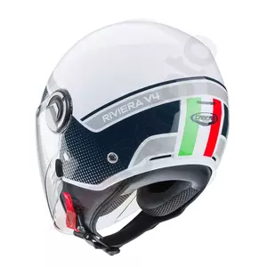 Caberg Riviera V4 Elite casco moto abierto blanco/verde/rojo M-3