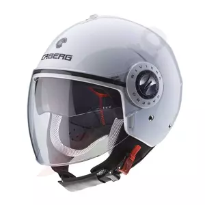 Caberg Riviera V3 motorcykelhjelm med åbent ansigt hvid glans M-1