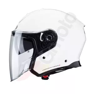 Caberg Flyon atvērtā sejas ķivere motociklam balta spīdīga Pinlock XL-2