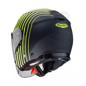 Caberg Flyon Bakari capacete aberto de motociclista preto/amarelo fluo mat Pinlock XS-3