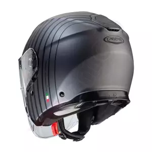 Caberg Flyon Bakari capacete aberto para motociclistas preto/cinzento mate Pinlock XS-3