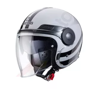 Caberg Uptown Chrono moto helma s otevřeným obličejem šedá/černá M-1