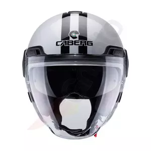 Caberg Uptown Chrono moto helma s otevřeným obličejem šedá/černá M-3