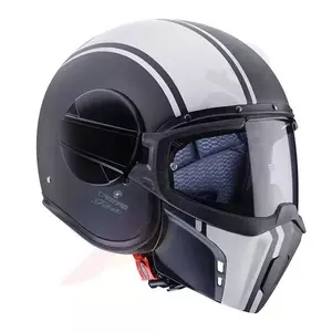 Caberg Ghost Legend motorcykelhjälm med öppet ansikte matt svart/vit XXL-2