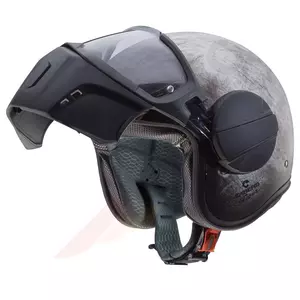 Caberg Ghost motorcykelhjälm med öppet ansikte stålfärg XXL-3