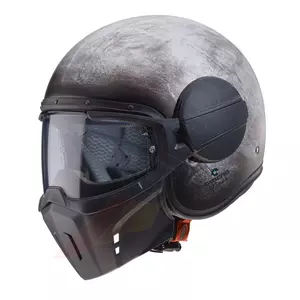 Cască de motocicletă Caberg Ghost cu fața deschisă de culoare oțel XS-1