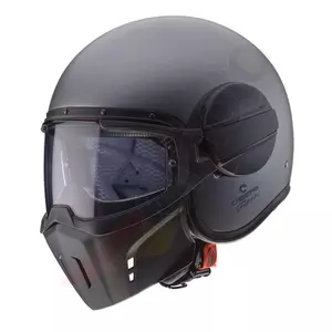 Motocyklová prilba Caberg Ghost s otvorenou tvárou šedá matná XXL-1