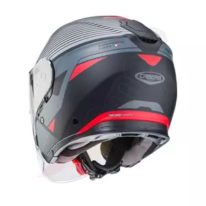 Caberg Flyon Rio capacete aberto para motociclistas preto/vermelho/cinza mate Pinlock XL-3