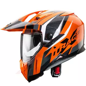 Caberg Xtrace Savana casque moto enduro orange/noir/gris XS-2
