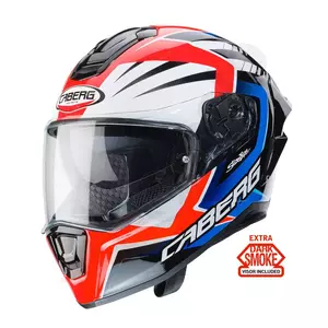 Caberg Drift Evo MR55 vermelho/azul/branco escuro capacete integral de motociclista Viseira Pinlock L - C2OJ00D6/L