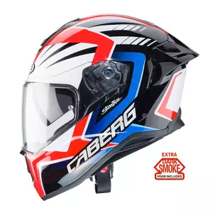 Caberg Drift Evo MR55 vermelho/azul/branco escuro capacete integral de motociclista Viseira Pinlock L-2