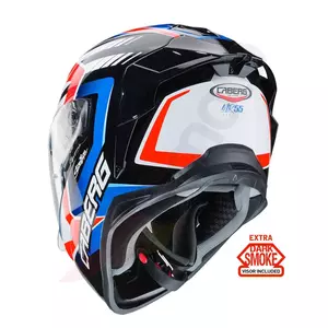 Caberg Drift Evo MR55 vermelho/azul/branco escuro capacete integral de motociclista Viseira Pinlock L-3