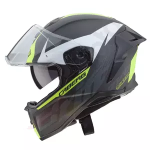 Caberg Drift Evo Carbon cinzento/amarelo fluo mat Pinlock capacete integral de motociclista M-2