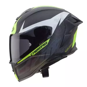 Caberg Drift Evo Carbon cinzento/amarelo fluo mat Pinlock capacete integral de motociclista M-3