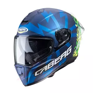Cască de motocicletă integrală Caberg Drift Evo Storm albastru/galben/verde fluo mat XXL-1