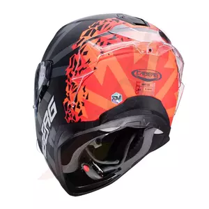 "Caberg Drift Evo Storm" integruotas motociklininko šalmas matinės juodos/raudonos/šviesiai oranžinės spalvos XXL-3