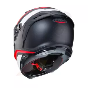 Capacete integral de motociclista Caberg Avalon Blast preto mate/branco/vermelho fluo XS-3