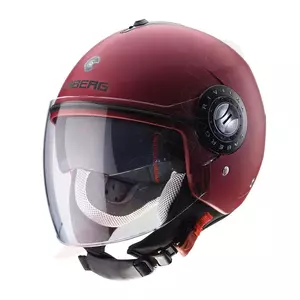 Caberg Riviera V3 atvērtā sejas ķivere motociklam sarkana matēta XS-1