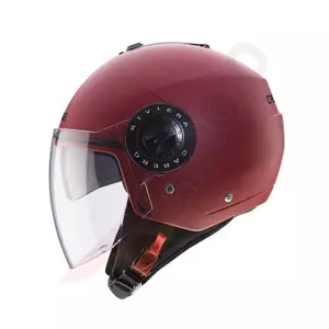 Caberg Riviera V3 atvērtā sejas ķivere motociklam sarkana matēta XS-2