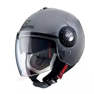 Caberg Riviera V3 capacete aberto para motociclistas cinzento mate XS-1