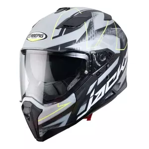 Caberg Jackal Techno casco moto integrale nero opaco/grigio/giallo fluo L - C2NF00J0/L