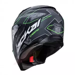 Caberg Jackal Techno motociklistička kaciga s punim licem, mat crna/siva/fluo zelena XL-3