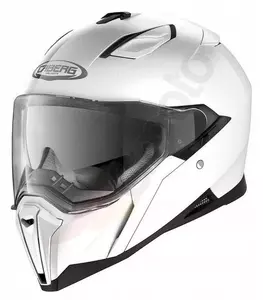 Caberg Jackal casco integrale da moto bianco lucido M-1