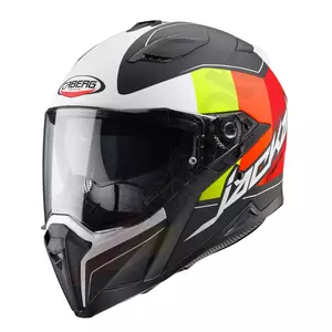 Caberg Jackal Imola casco moto integrale nero opaco/multifluo/bianco M-1