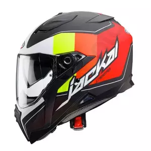 Caberg Jackal Imola casco moto integrale nero opaco/multifluo/bianco M-2
