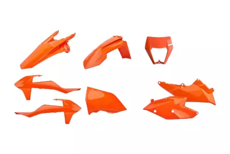 Kit de carroçaria Polisport plástico laranja fluo - 90888