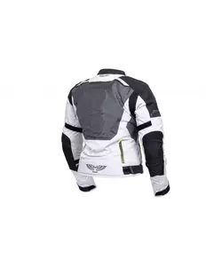 L&J Rypard Vertex Lady popolová/šedá textilná bunda na motorku S-3