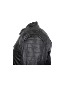 L&J Rypard Retro kožená bunda na motorku čierna S-7