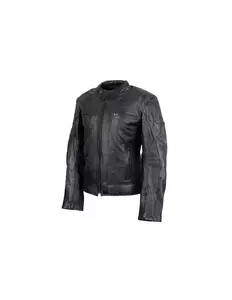 L&J Rypard Retro kožená bunda na motorku čierna M-2