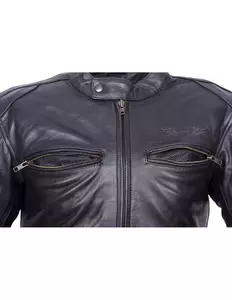 L&J Rypard Avatar chaqueta de moto de cuero negro S-6