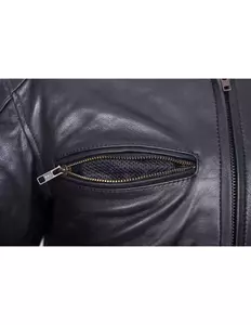L&J Rypard Avatar chaqueta de moto de cuero negro S-7