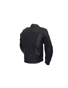 L&J Rypard Hardy giacca da moto in pelle/tessuto nero L-3