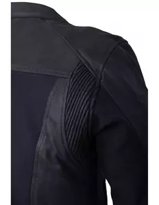 L&J Rypard Hardy giacca da moto in pelle/tessuto nero L-7