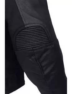 L&J Rypard Hardy giacca da moto in pelle/tessuto nero L-8