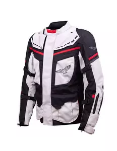 L&J Rypard E-Pro giacca da moto in tessuto cenere/nero M-2