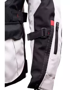 L&J Rypard E-Pro textilní bunda na motorku popelavá/černá M-5