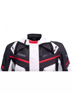 Jachetă de motocicletă L&J Rypard E-Pro din material textil cenușiu/negru 2XL-4