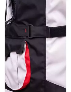 Jachetă de motocicletă L&J Rypard E-Pro din material textil cenușiu/negru 4XL-9