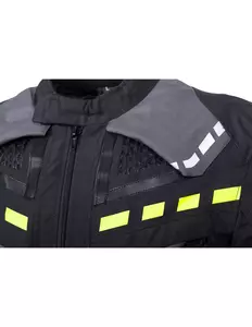 L&J Rypard E-Pro sivo-čierna textilná bunda na motorku XS-7
