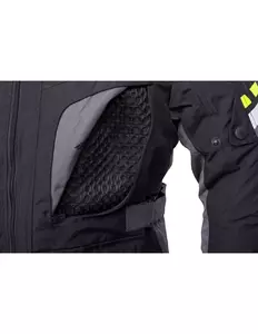 L&J Rypard E-Pro sivo-črna tekstilna motoristična jakna XS-8