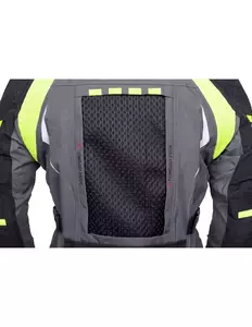 L&J Rypard E-Pro sivo-črna tekstilna motoristična jakna XS-9