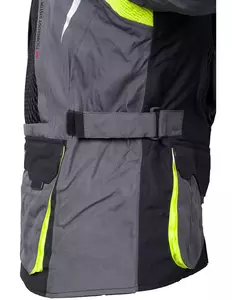 L&J Rypard E-Pro sivo-črna tekstilna motoristična jakna M-10