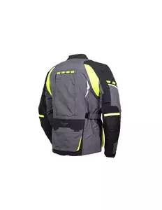 Jachetă de motocicletă L&J Rypard E-Pro gri/negru din material textil 5XL-5